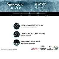 Beautyrest Silver BRS900 14.75" Plush Pillow Top - Mattress Only