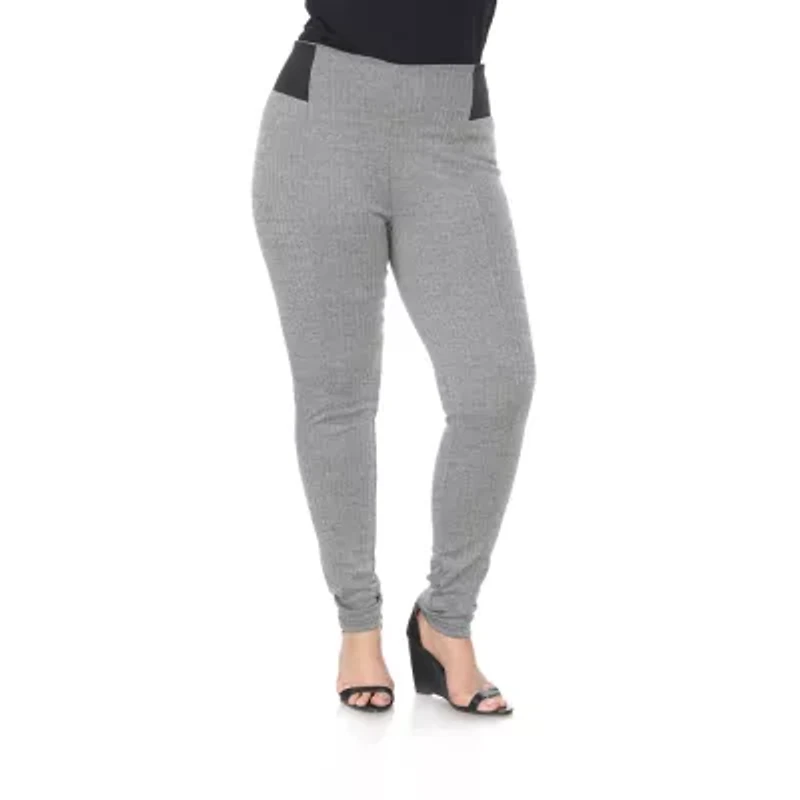 White Mark Womens Skinny Mid Rise Plus Pant