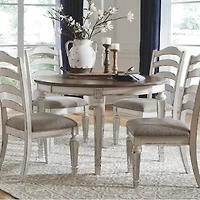 Signature Design by Ashley Realyn 5-Piece Oval Extension Ladderback Dining Set