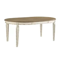 Signature Design by Ashley Realyn 7-Piece Oval Extension Ribbon Back Dining Set