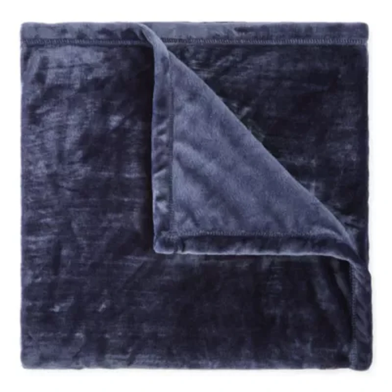 Home Expressions Velvet Plush Solid Throw