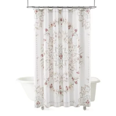Linden Street Cottage Core Printed Medallion Shower Curtain