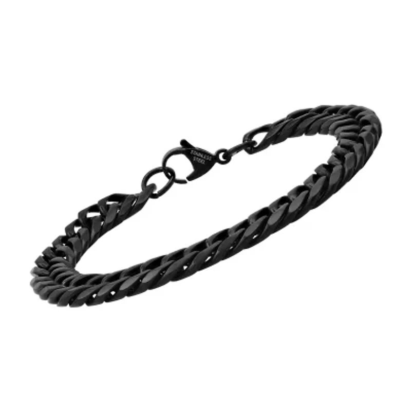 Steeltime Mens Stainless Steel Solid Hypoallergenic 8 Inch Link Bracelet