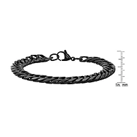 Steeltime Mens Stainless Steel Solid Hypoallergenic 8 Inch Link Bracelet