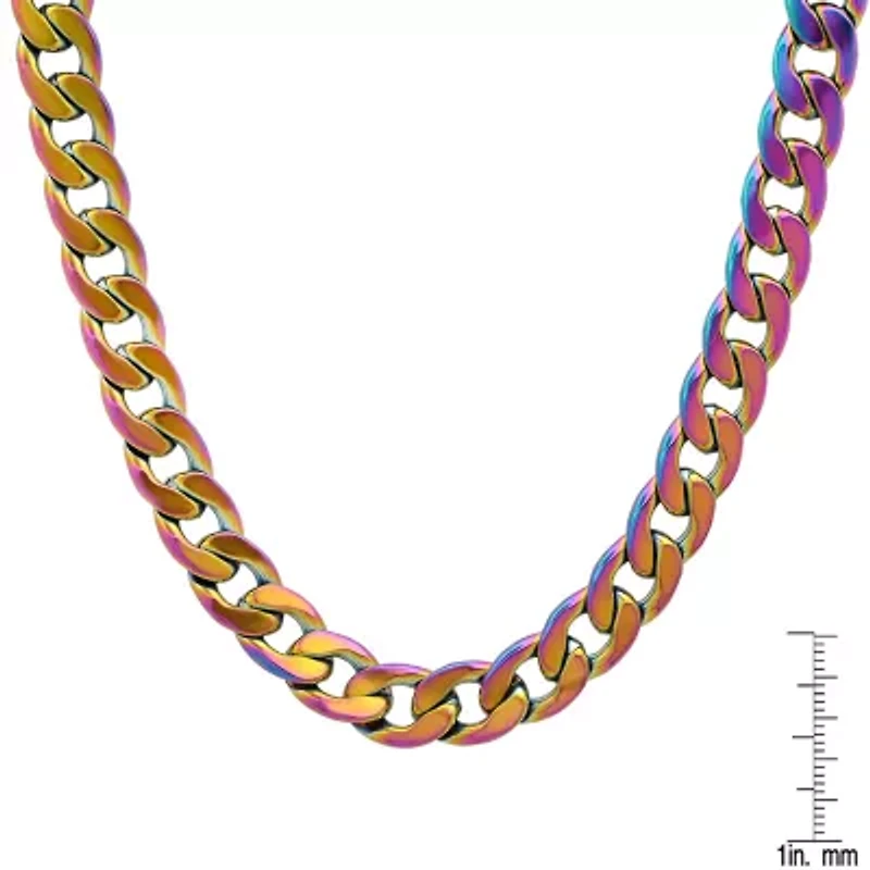 Steeltime Mens Stainless Steel Hypoallergenic 24 Inch Link Necklace