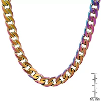 Steeltime Mens Stainless Steel Hypoallergenic 24 Inch Link Necklace