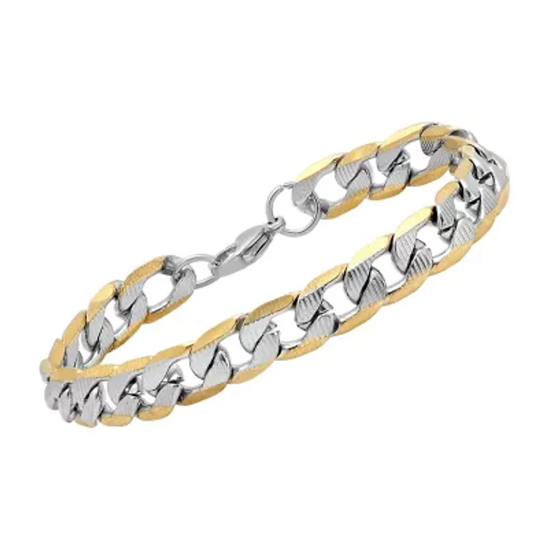 Steeltime Mens 18K Gold Over Stainless Steel Hypoallergenic 2-pc. Jewelry Set