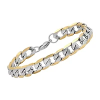 Steeltime Mens 18K Gold Over Stainless Steel Hypoallergenic 2-pc. Jewelry Set