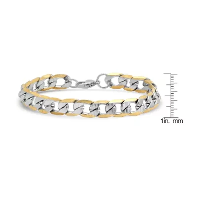 Steeltime Mens 18K Gold Over Stainless Steel Hypoallergenic 2-pc. Jewelry Set