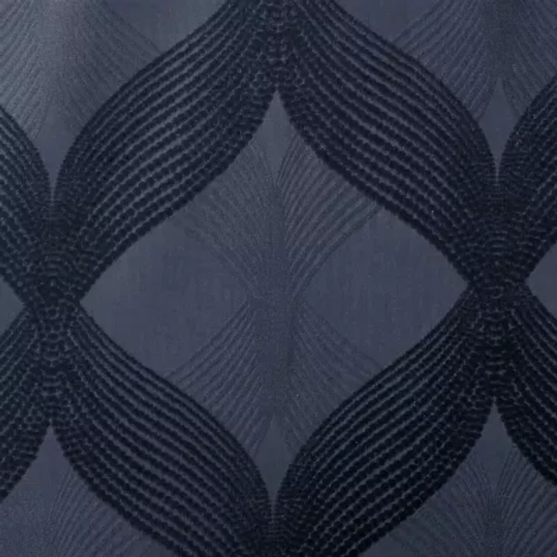 Madison Park Abel Jacquard Grommet Top 100% Blackout Single Curtain Panel