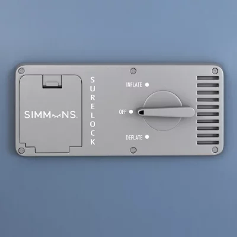 Simmons Rest Aire 17" Comfort Top Inflatable Twin Air Mattress with SureLock® Built in, Auto Shut off Pump