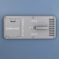 Simmons Rest Aire 17" Comfort Top Inflatable Twin Air Mattress with SureLock® Built in, Auto Shut off Pump