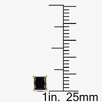 1 CT. T.W. Natural Black Diamond 10K Gold 4.7mm Stud Earrings