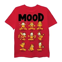 Little Boys Crew Neck Short Sleeve Regular Fit Garfield Graphic T-Shirt