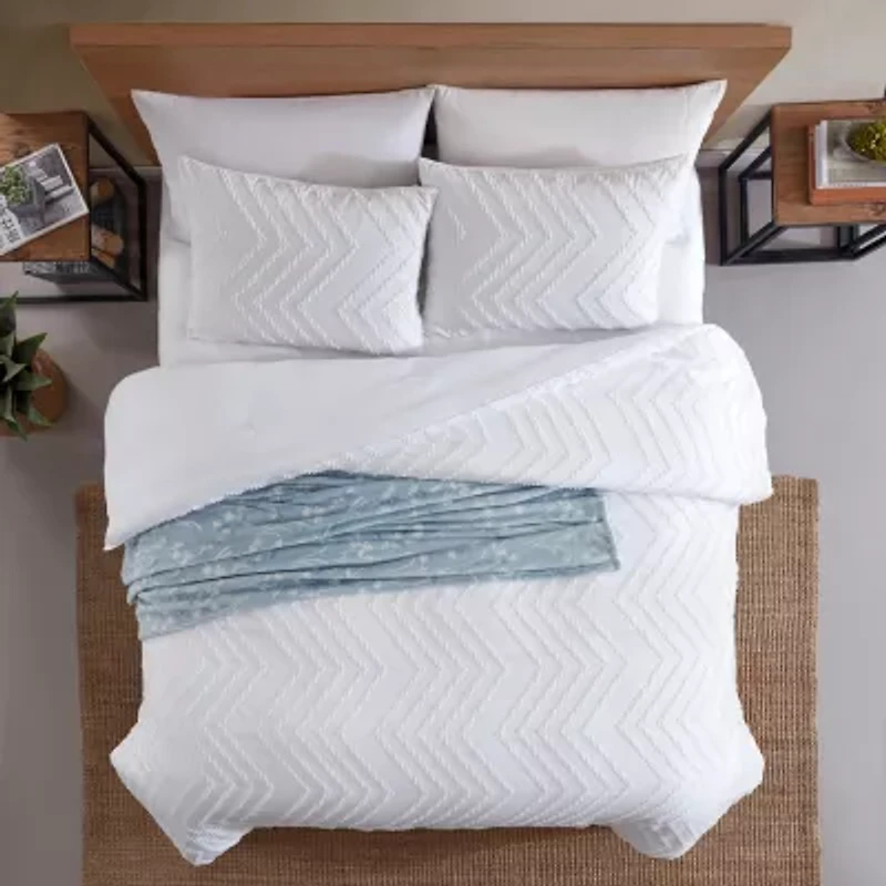 Wrangler Prarie Zig Zag Chenille Jaquard Midweight Comforter Set