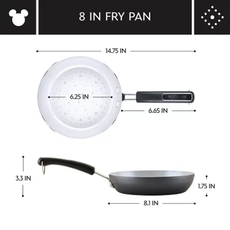 Farberware Disney Monochrome Ceramic 8" Non-Stick Frying Pan