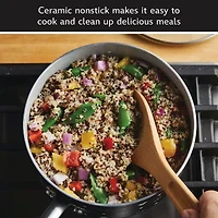 Farberware Disney Monochrome Ceramic 2-qt. Non-Stick Sauce Pan with Lid