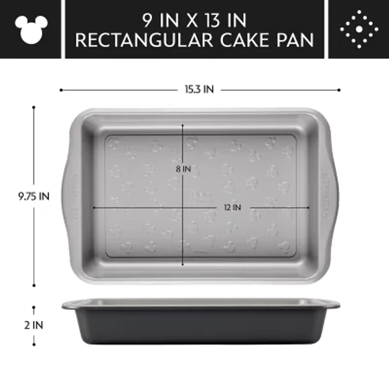 Farberware Disney Bake with Mickey Mouse 9"X13" Non-Stick Cake Pan