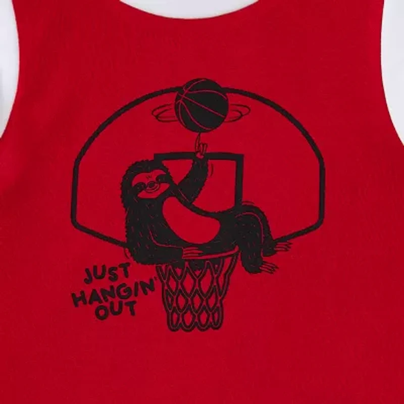 Okie Dokie Active Toddler & Little Boys Crew Neck Moisture Wicking Sleeveless Active Tank Top