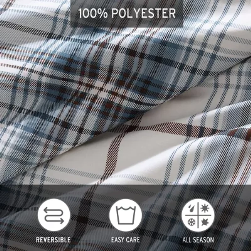 Eddie Bauer Alder Plaid Cotton Midweight Comforter Set