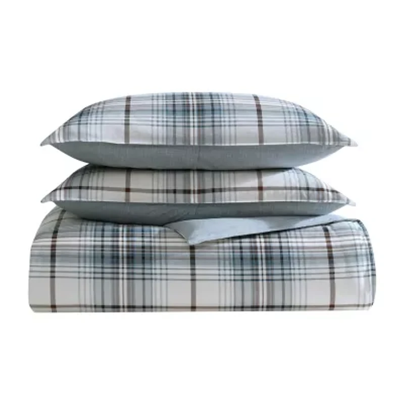 Eddie Bauer Alder Plaid Cotton Midweight Comforter Set