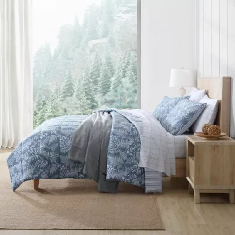 Eddie Bauer Fern Garden Microfiber Midweight Comforter Set