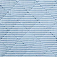 Laura Ashley Oxford Stripe Cotton Quilt Set