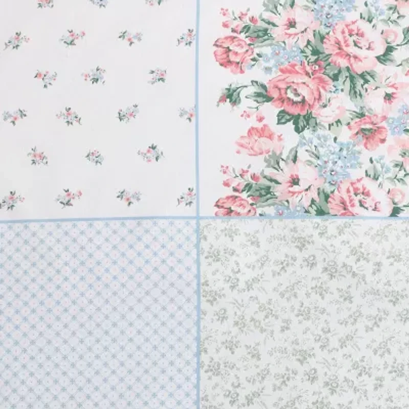 Laura Ashley Hope Patchwork Cotton Duvet Cover Set