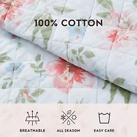 Laura Ashley Emilie Cotton Quilt Set