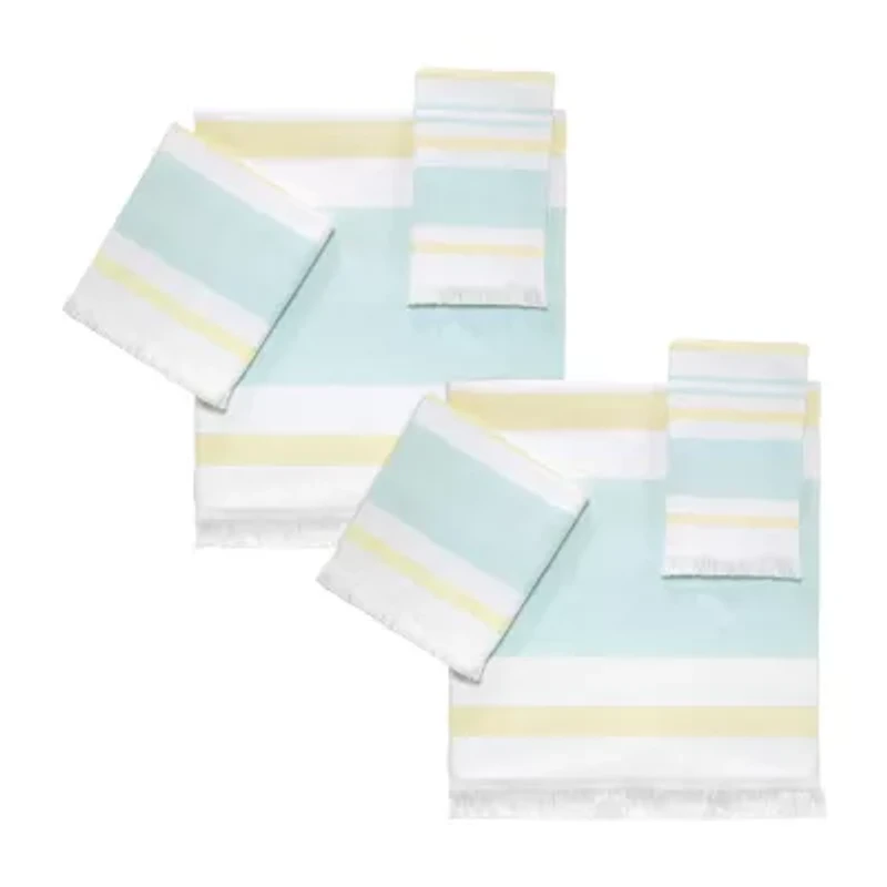 IZOD Clubhouse Stripe 2-pc. Quick Dry Striped Bath Towel