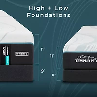 TEMPUR-Adapt 2.0 11" Medium Hybrid Tight Top - Mattress + Box Spring