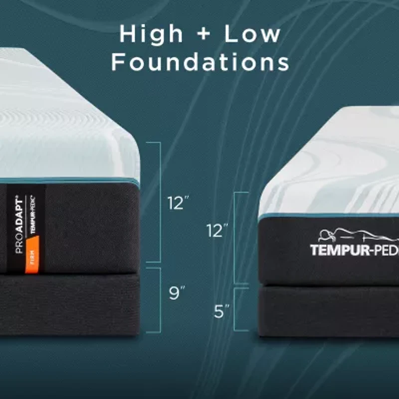 TEMPUR-ProAdapt 12" Firm Tight Top - Mattress + Box Spring