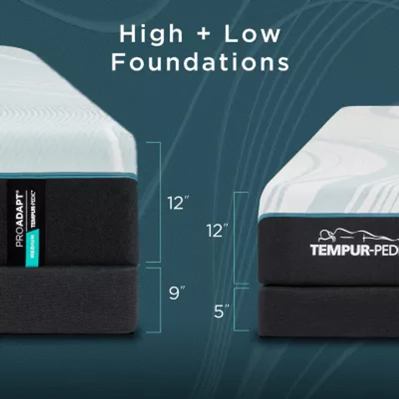TEMPUR-ProAdapt 2.0 12" Medium Tight Top - Mattress + Box Spring