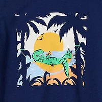 Okie Dokie Toddler & Little Boys Crew Neck Short Sleeve Regular Fit Graphic T-Shirt