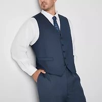 Shaquille O'Neal XLG Mens Stretch Fabric Regular Fit Big and Tall Suit Vest
