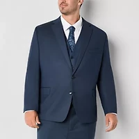 Shaquille O'Neal XLG Mens Stretch Fabric Regular Fit Big and Tall Suit Jacket