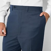 Shaquille O'Neal XLG Mens Big and Tall Stretch Fabric Regular Fit Flat Front Suit Pant