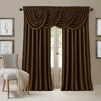 Elrene Home Fashions All Seasons Rod Pocket Back Tab Blackout Single Curtain Panel