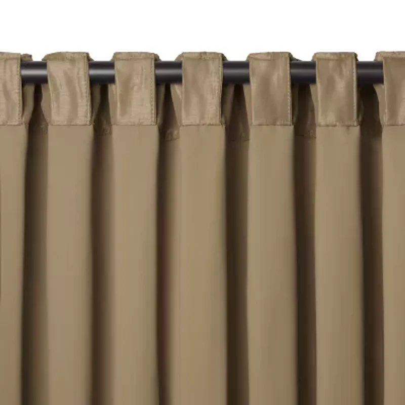 Elrene Home Fashions All Seasons Rod Pocket Back Tab Blackout Single Curtain Panel
