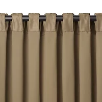 Elrene Home Fashions All Seasons Rod Pocket Back Tab Blackout Single Curtain Panel