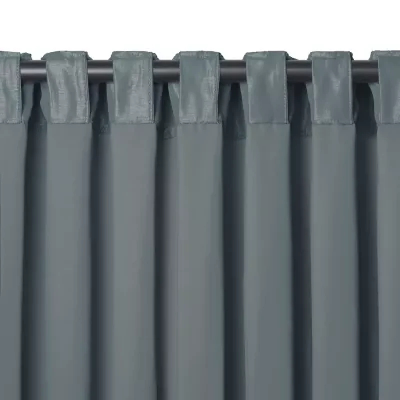 Elrene Home Fashions All Seasons Rod Pocket Back Tab Blackout Single Curtain Panel