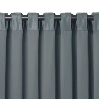 Elrene Home Fashions All Seasons Rod Pocket Back Tab Blackout Single Curtain Panel