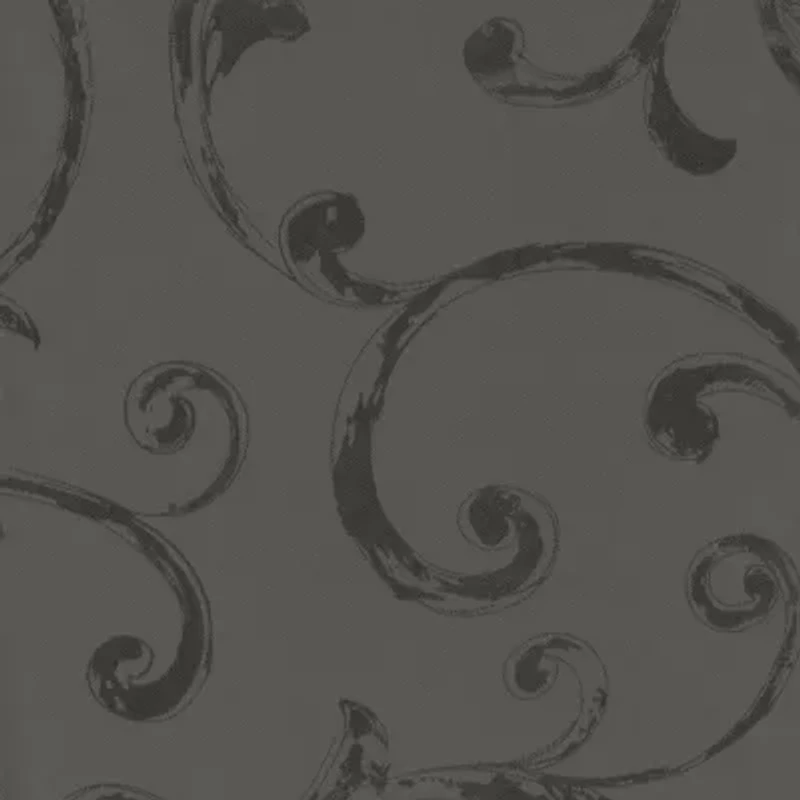 Elrene Home Fashions Mia Swirl Print Jacquard Rod Pocket Back Tab Energy Saving Blackout Single Curtain Panel