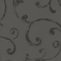 Elrene Home Fashions Mia Swirl Print Jacquard Rod Pocket Back Tab Energy Saving Blackout Single Curtain Panel
