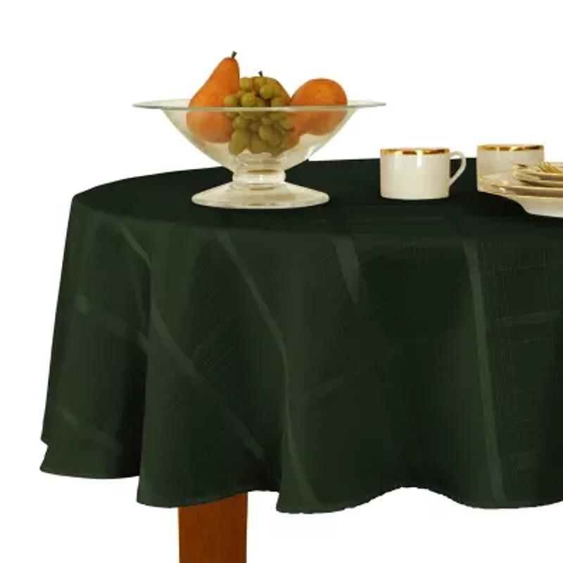Elrene Home Fashions Elegance Plaid Jacquard Tablecloth