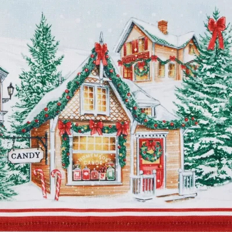 Elrene Home Fashions Storybook Christmas Tablecloth