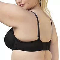 Curvy Couture No Show Lace T-shirt Plunge Bra- 1376