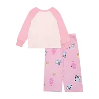 Toddler Girls Bluey Crew Neck Long Sleeve 2-pc. Pajama Sets