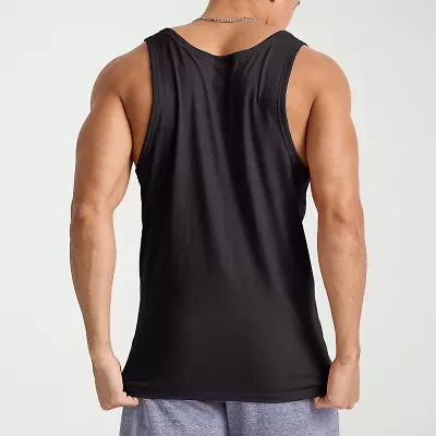 Hanes Mens Round Neck Sleeveless Active Tank Top