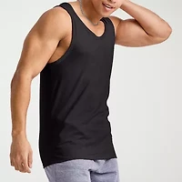 Hanes Mens Round Neck Sleeveless Active Tank Top